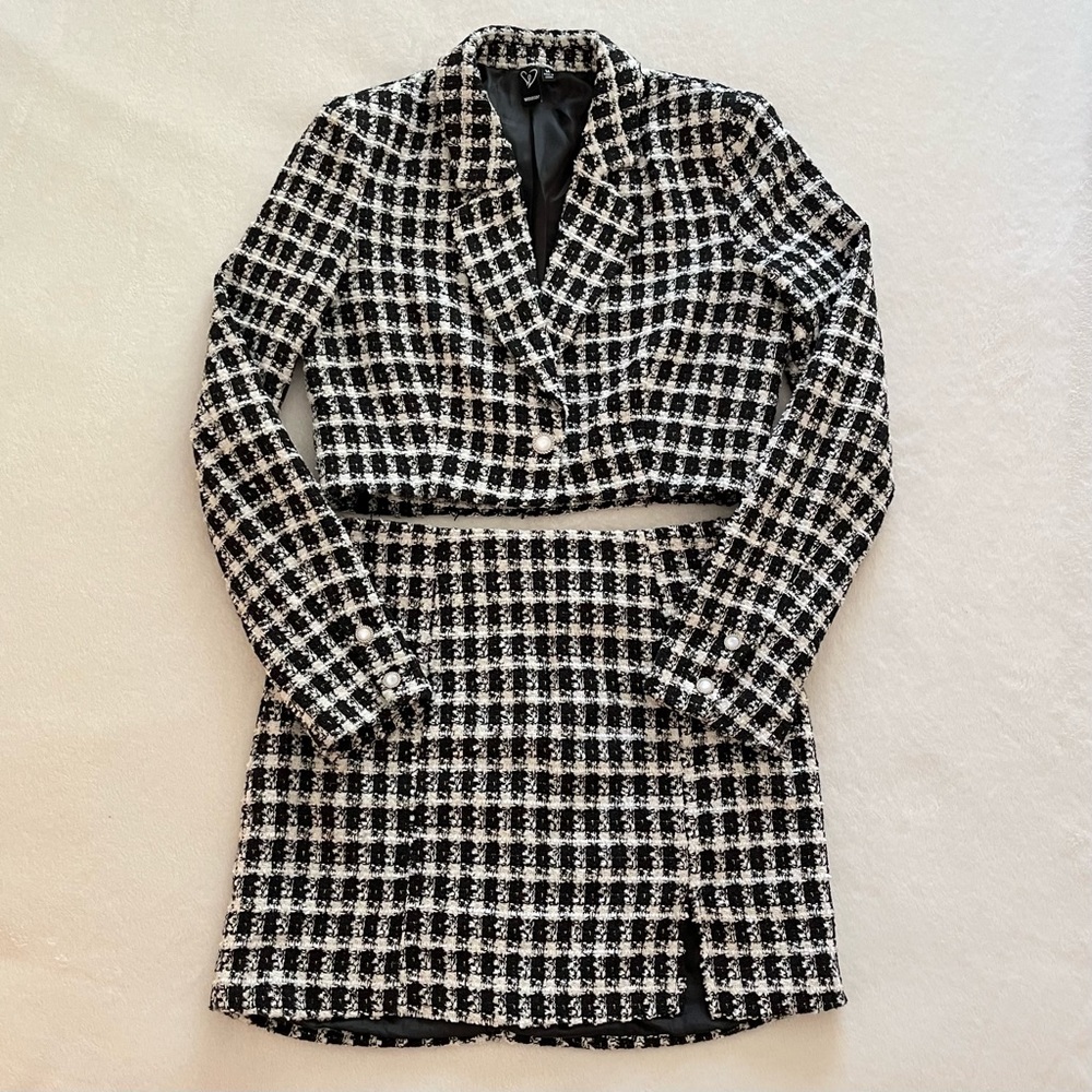 Windsor Mini Skirt & Cropped Blazer Set